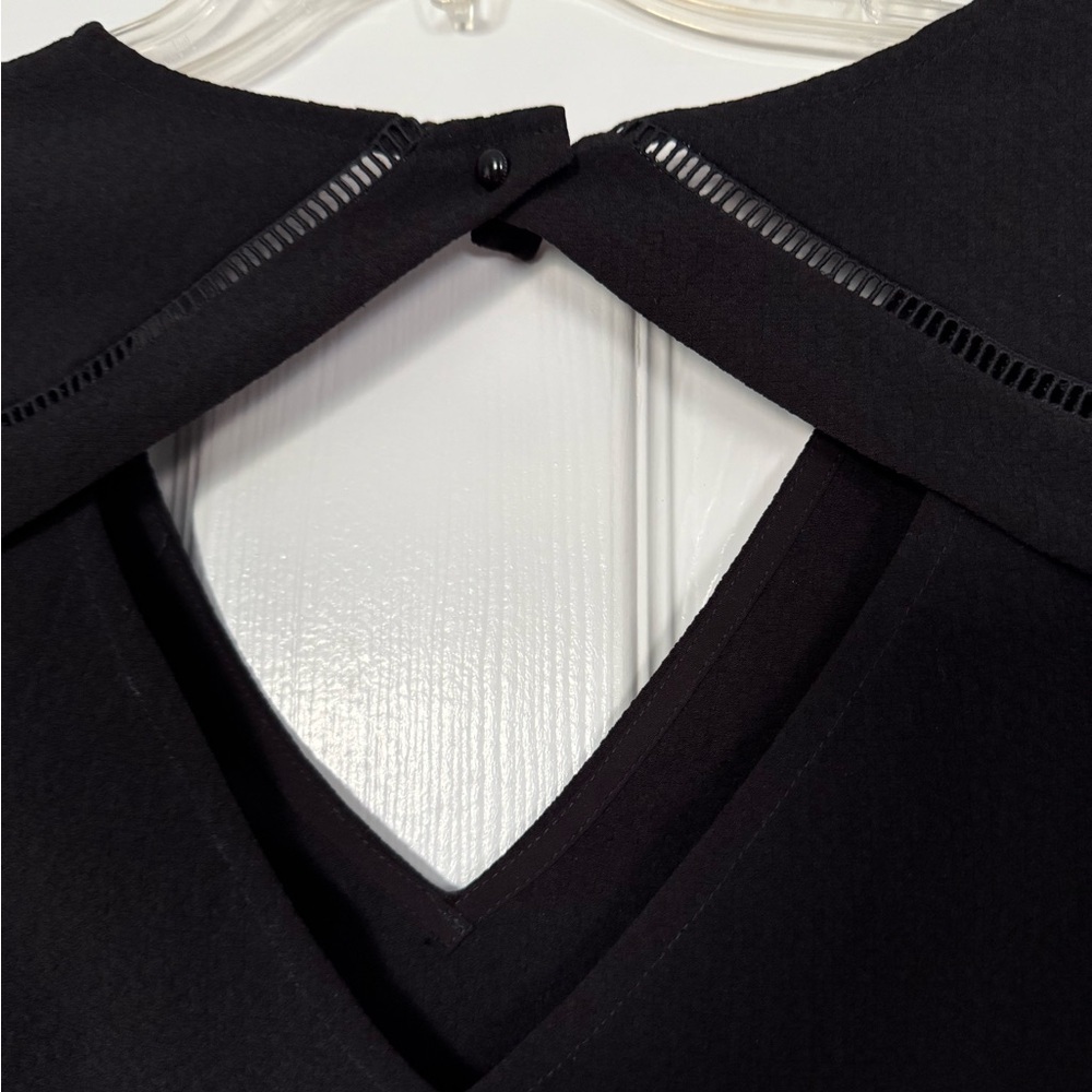 Sézane Amanda Black Blouse Short Sleeve Size 36 (US 4) - Picture 5 of 10